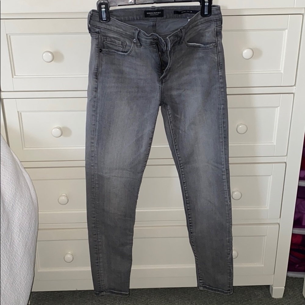 Banana Republic Skinny Fit Gray Denim